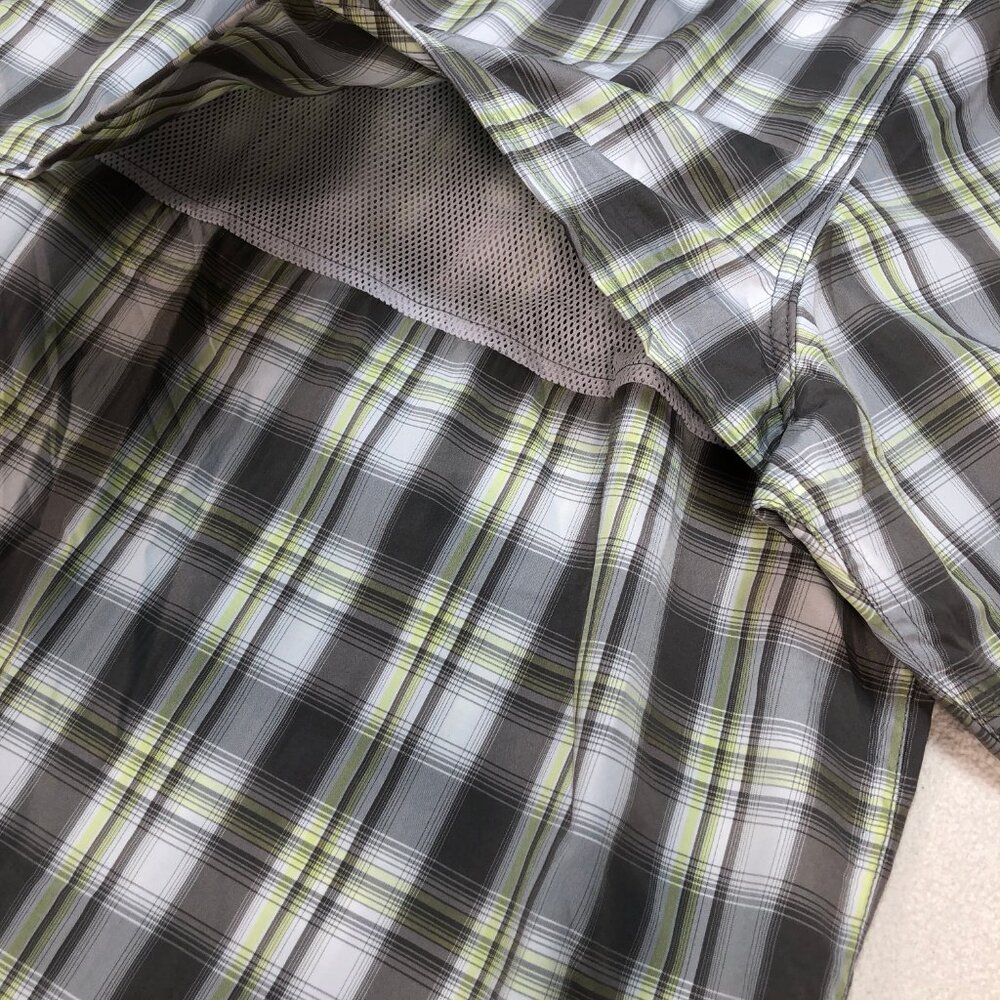 L.L Bean Tropicwear Shirt Men's 3XL Gray Green Plaid Regular Vented Fishing NEW - Picture 9 of 16